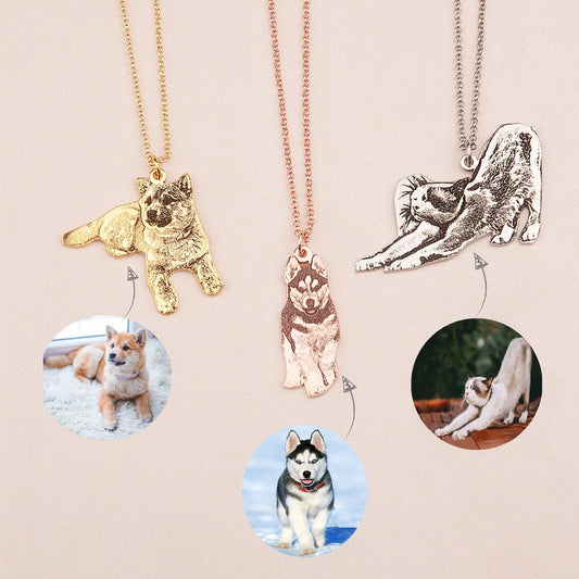 Personalized Pet Photo Necklace For Pet Lover