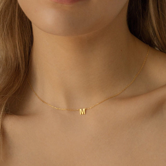 Personalized Alice Dainty Initial Necklace