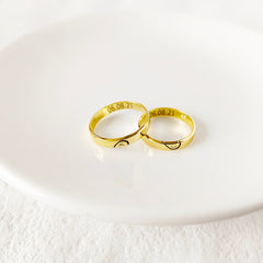 Personalized Couple Name Ring-Friendship Rings