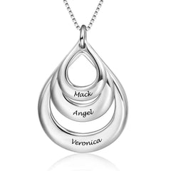 Personalized Custom Family Name Engraved Necklace