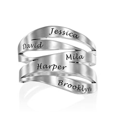 Personalized Custom Multiple Name Ring