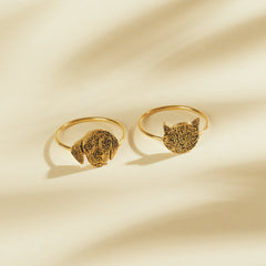 Personalized Custom Pet Photo Ring For Pet Lovers