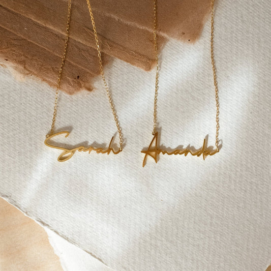 Personalized Custom Summer Name Necklace