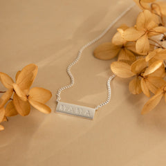 Personalized Dainty Bar Name Necklace