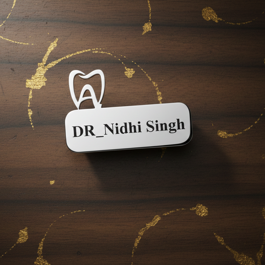 Personalized Dentis Name Brooch