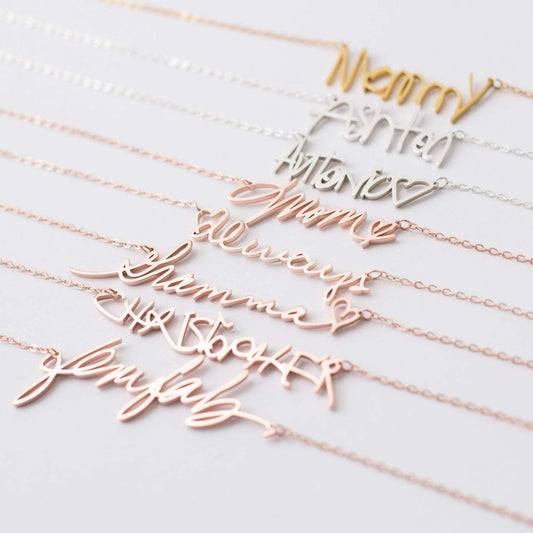 Personalized Handwriting Necklace