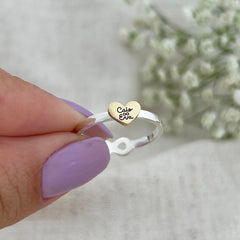 Personalized Heart Ring For Cherished Moments