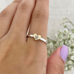 Personalized Heart Ring For Cherished Moments