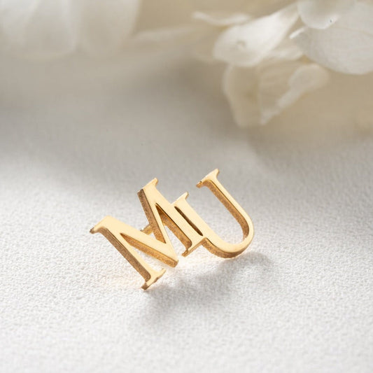 Personalized Initial Letters Brooch For Bride-Groomsmen