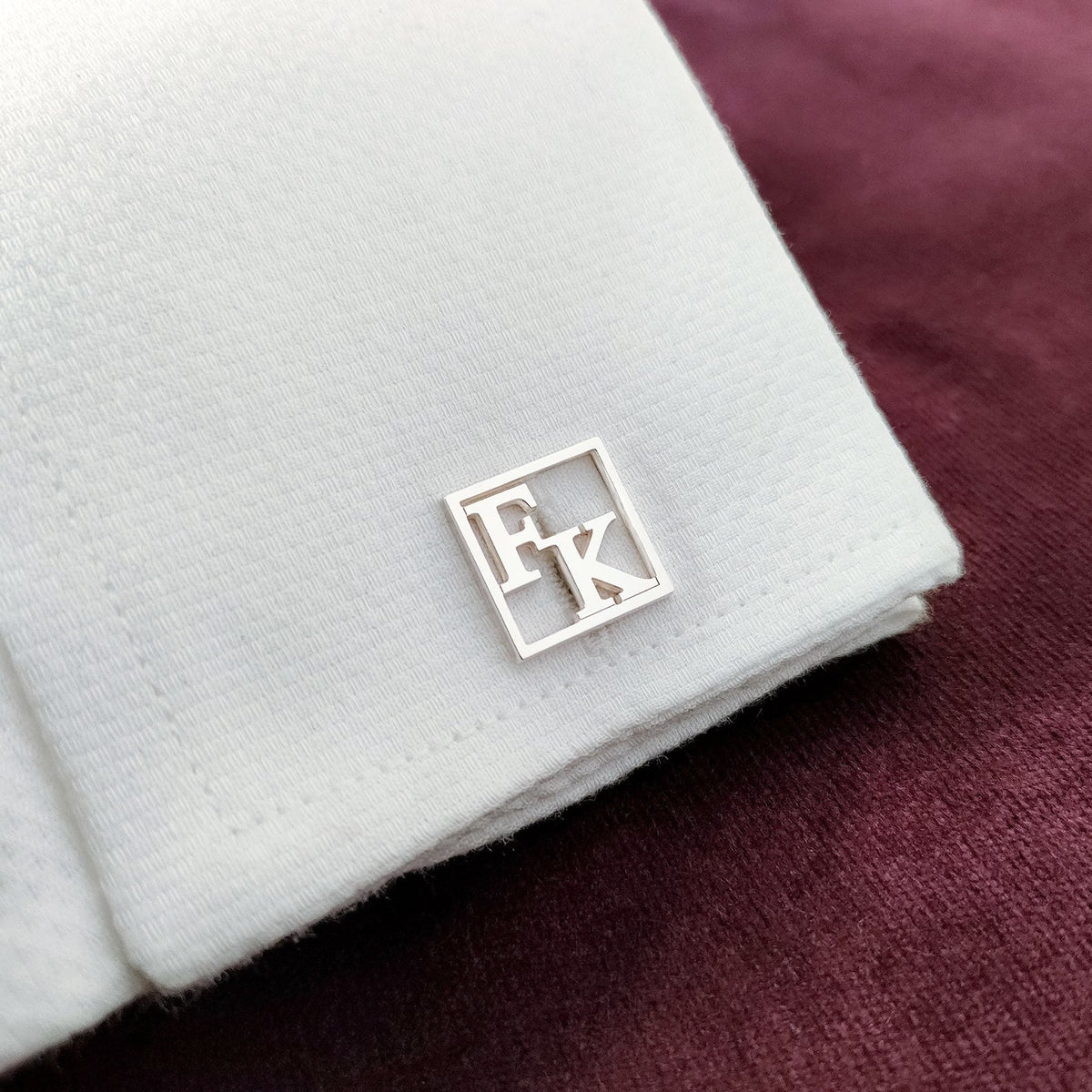 Personalized Initials Cuff Links For Father