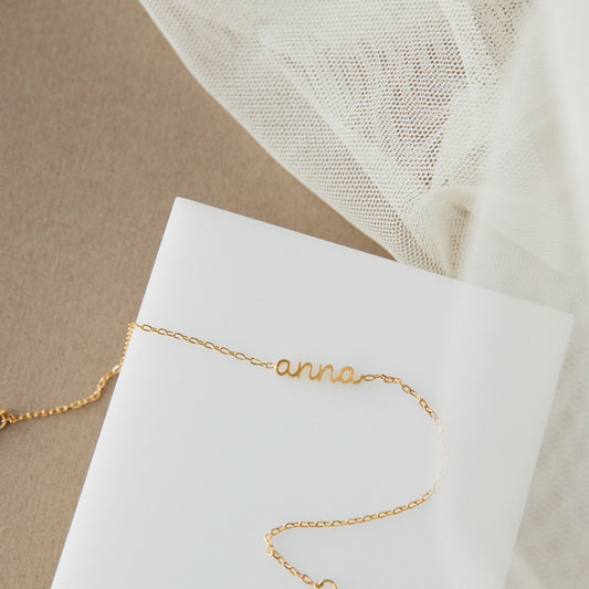 Personalized Layering Minimalist Name Bracelet For Girls
