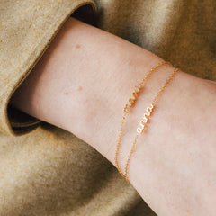 Personalized Layering Minimalist Name Bracelet For Girls