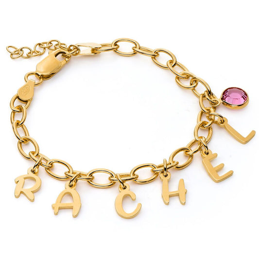 Personalized Letter Charm Bracelet