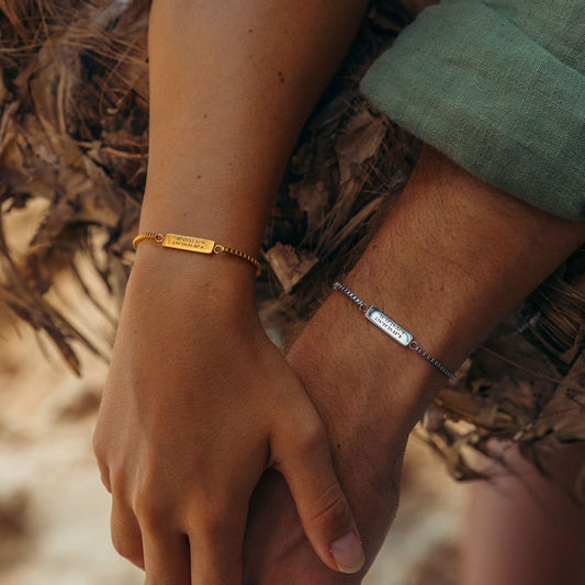 Personalized Matching Bracelets For Couples