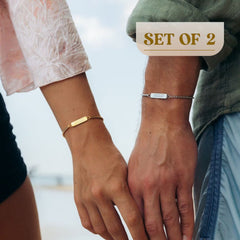 Personalized Matching Bracelets For Couples