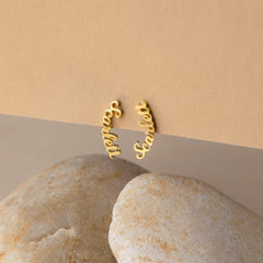 Personalized Mellow Name Earrings