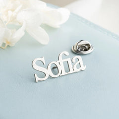 Personalized Nameplate Brooch and Company Name Badge