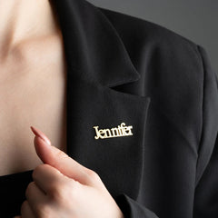 Personalized Nameplate Brooch and Company Name Badge