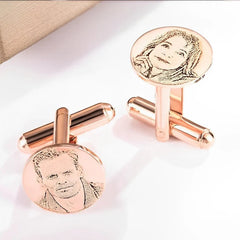 Personalized Photo Engraved Cufflinks