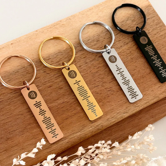 Personalized Spotify Keychain Music Scannable Keyring