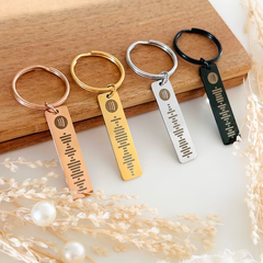 Personalized Spotify Keychain Music Scannable Keyring