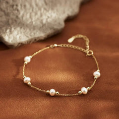 Real Pearl Bead Bracelet