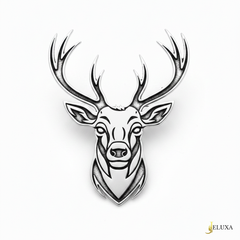 Royal Antler Deer Brooch