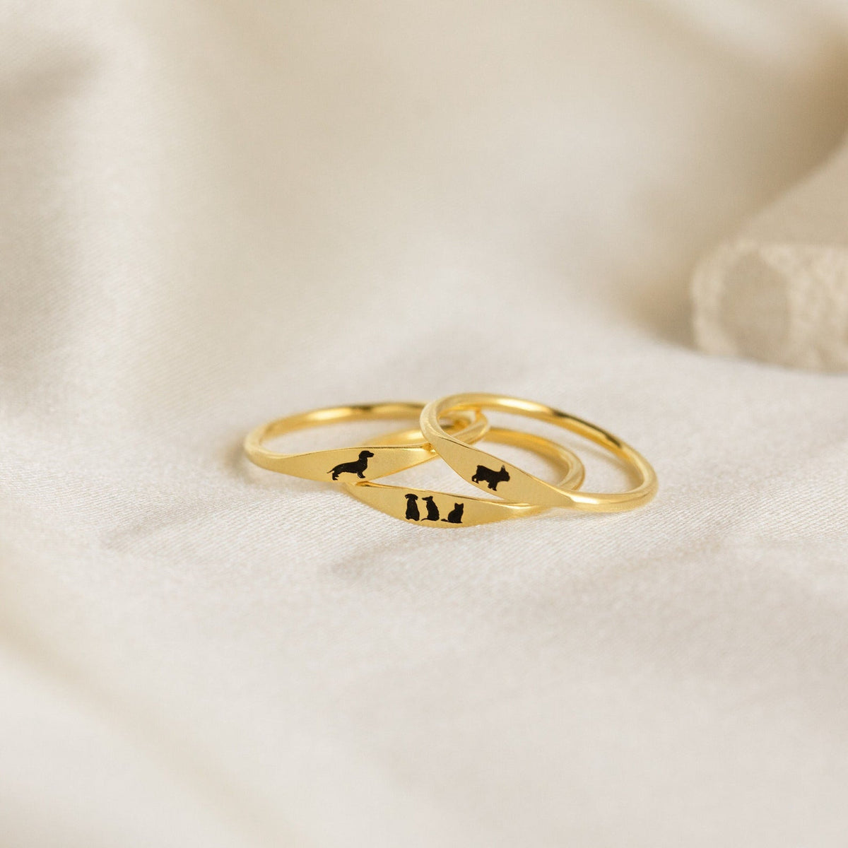Unique Stylish Custom Skinny Pet Ring For Pet Lovers