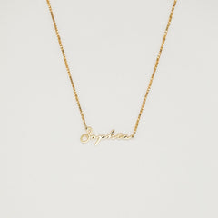 Venice Name Necklace in Box Chain