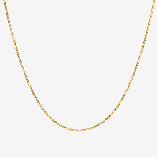 Vermeil Box Chain Adjustable Necklace