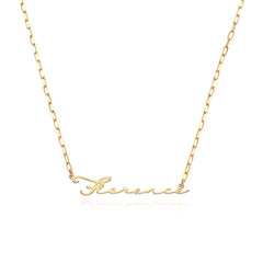 Personalized Signature Style Link Chain Name Necklace