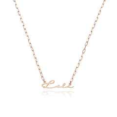 Personalized Signature Style Link Chain Name Necklace