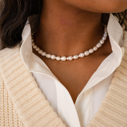 Original Bold Pearl Necklace For Woman