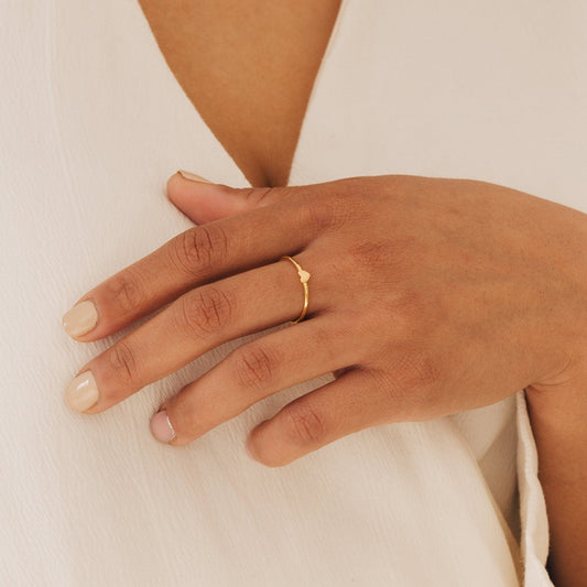 Cute Minimalist Nala Tiny Heart Ring