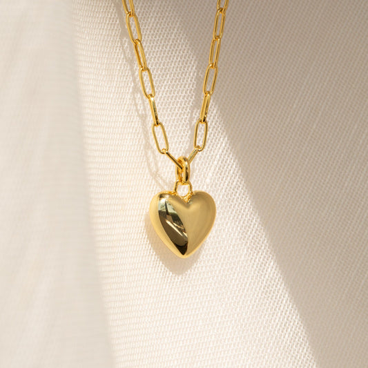 Taylor Heart Paperclip Necklace